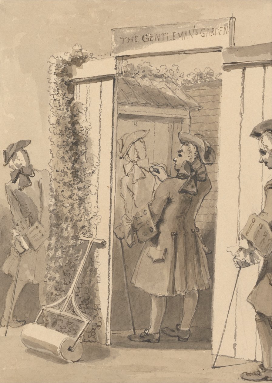Hogarth Being Out of His Time Draws His Companion