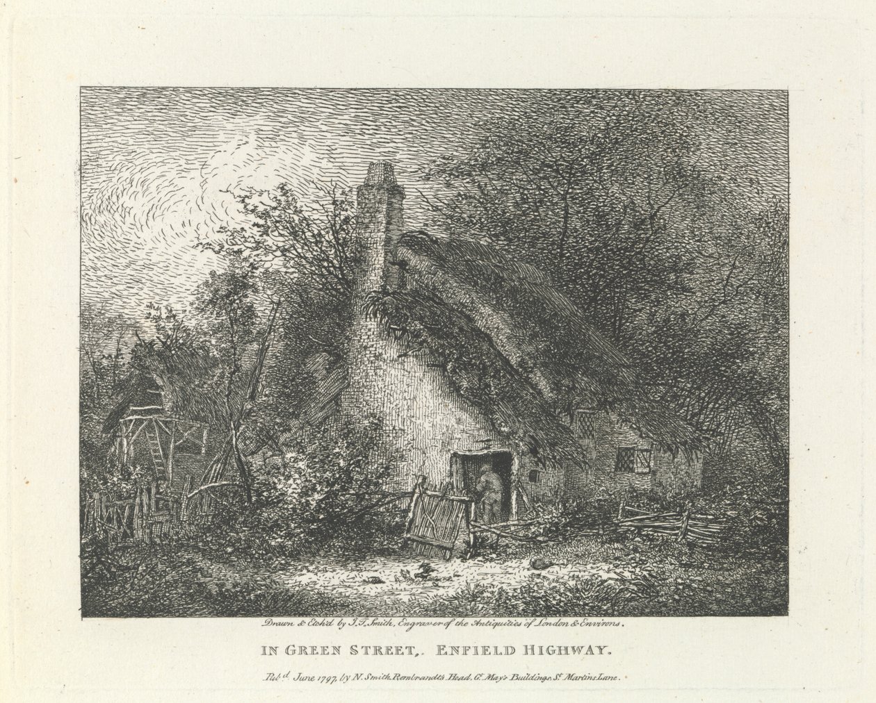 In Green Street, Enfield Highway, Outer Suburb North by John Thomas Smith