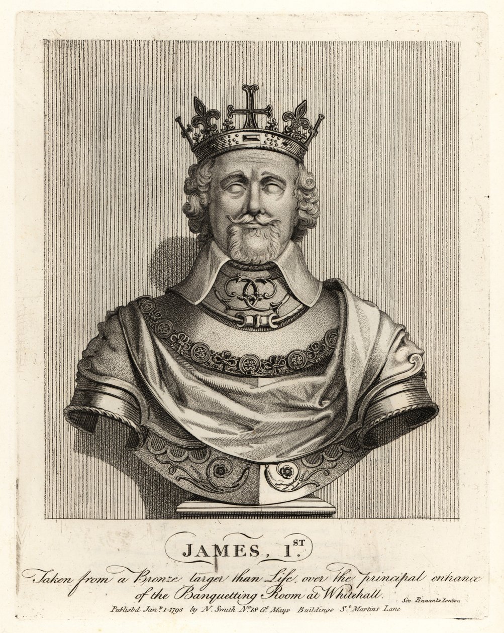 King James I of England by John Thomas Smith