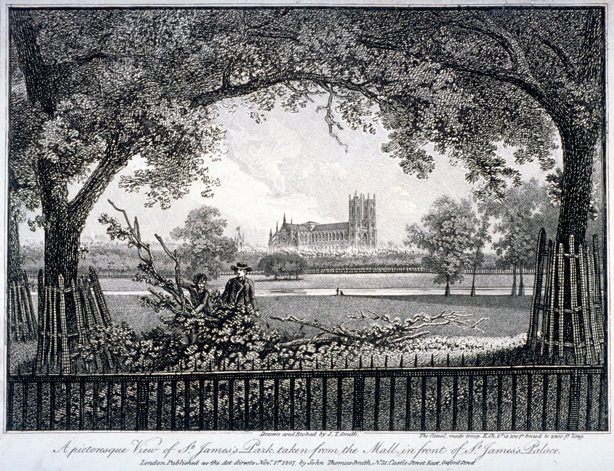 St James Park, from the Mall in front of St James