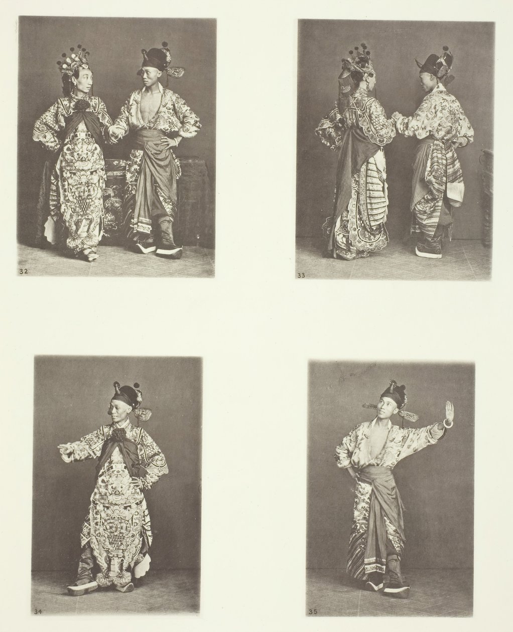 Actors, Ancient Marriage Costume, Ancient Costumes by John Thomson
