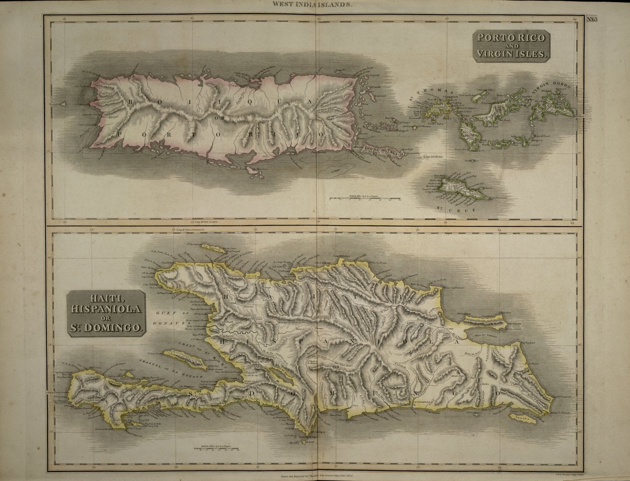 Porto Rico and Virgin Isles: Haiti, Hispaniola or St. Domingo, 1817 by John Thomson