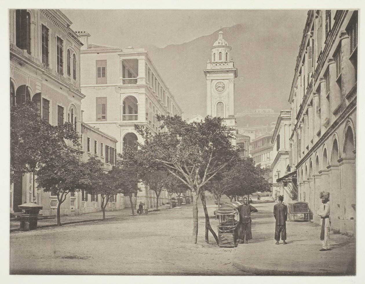 The Clock-Tower, Hong-Kong by John Thomson