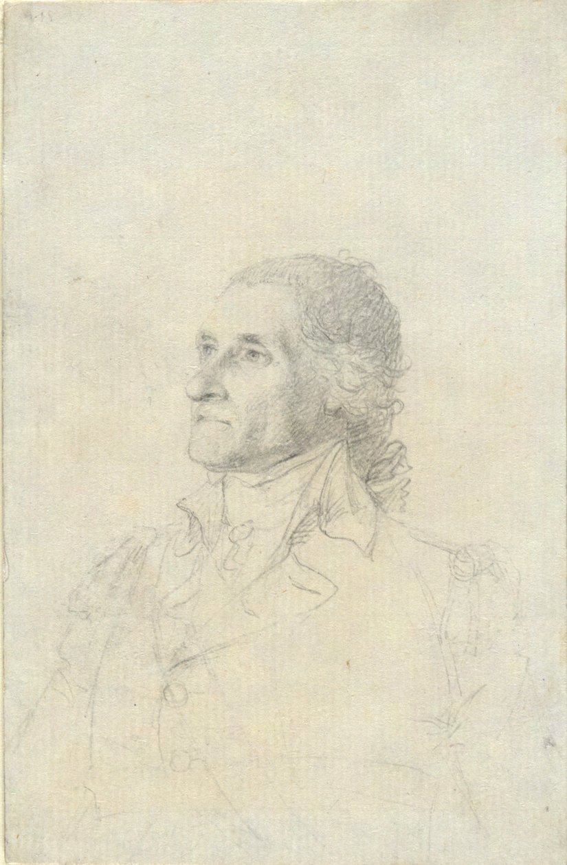 Unidentified Man (Possibly Washington) by John Trumbull