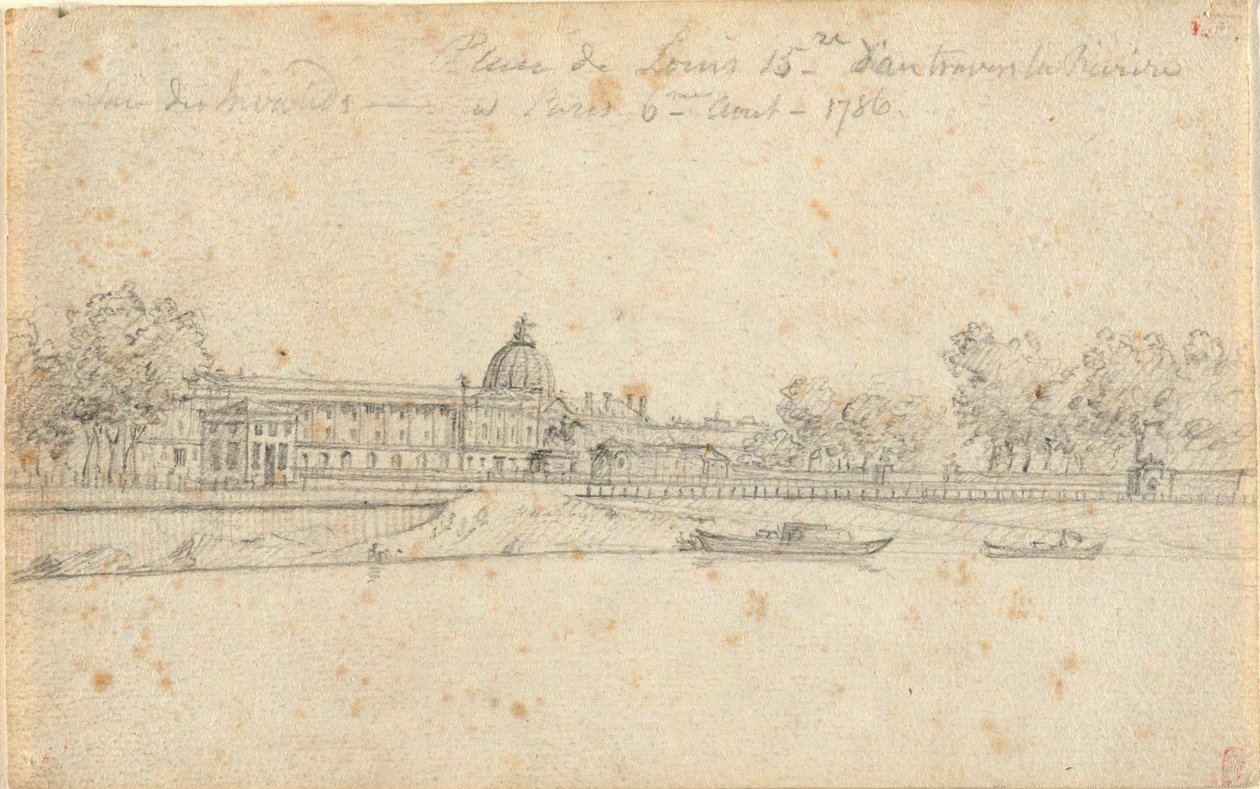 Place de Louis XV by John Trumbull