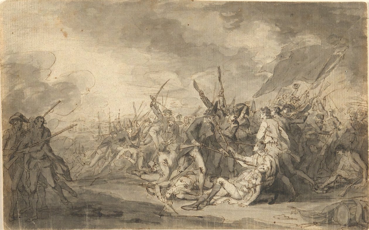Study for The Death of General Warren at the Battle of Bunker by John Trumbull