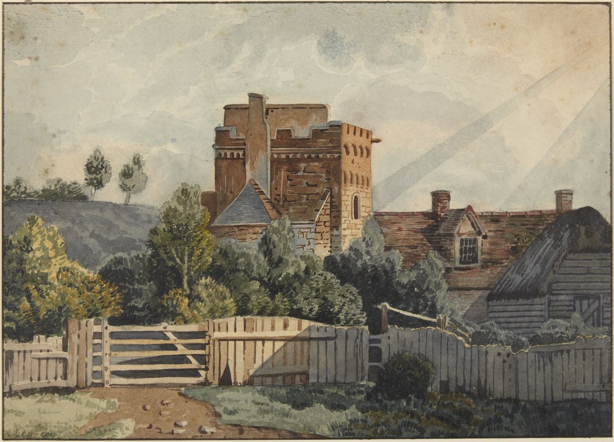 House with Stone Tower by John Varley