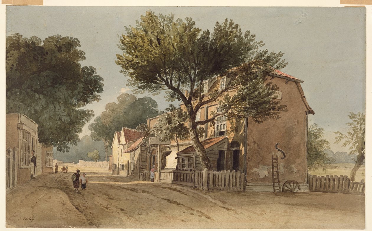 Leyton, Essex, c.1800 by John Varley