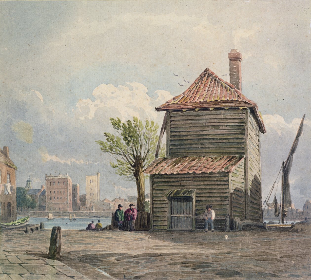 The Horse Ferry, Millbank by John Varley