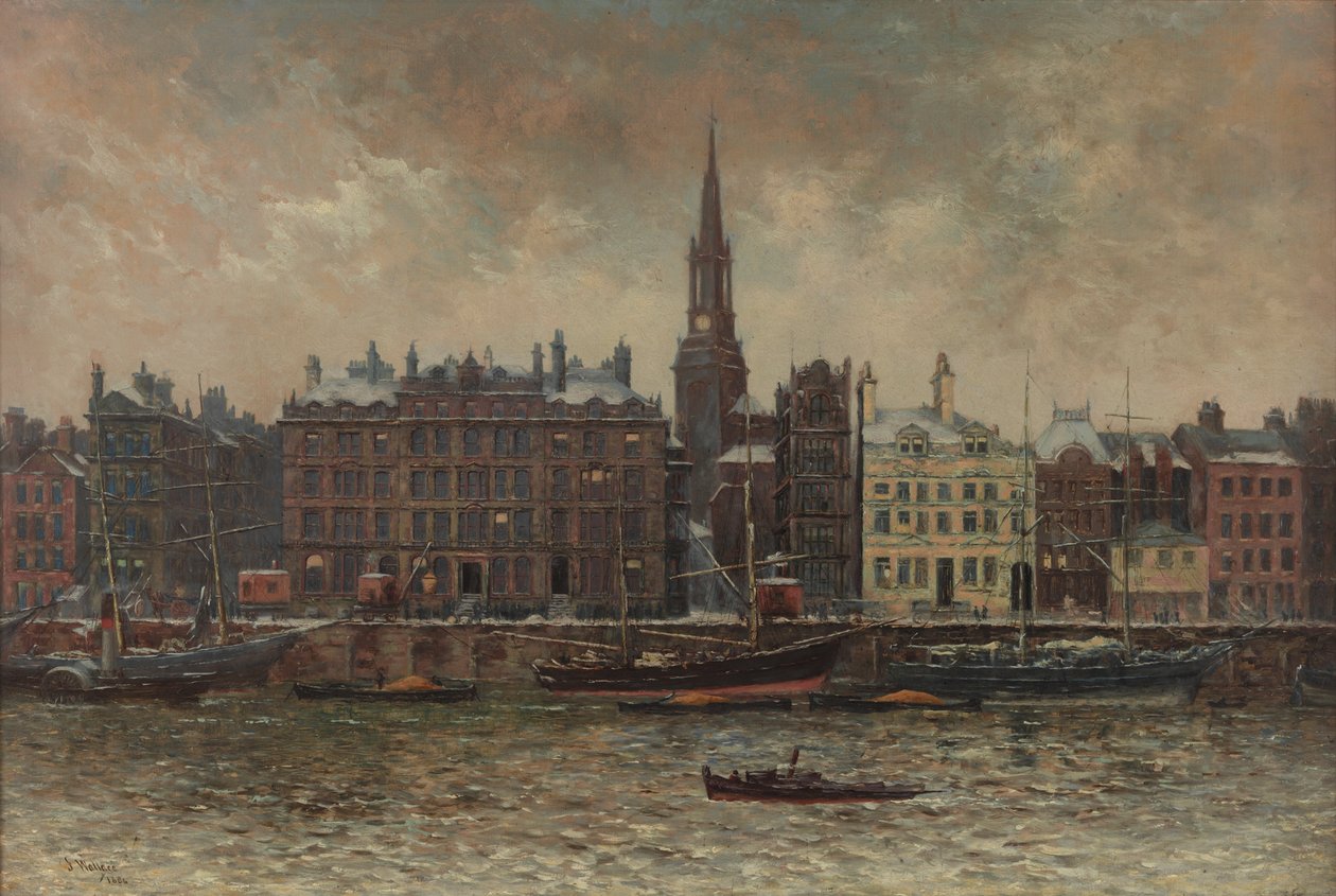 Quayside, Newcastle upon Tyne, 1886 by John Wallace