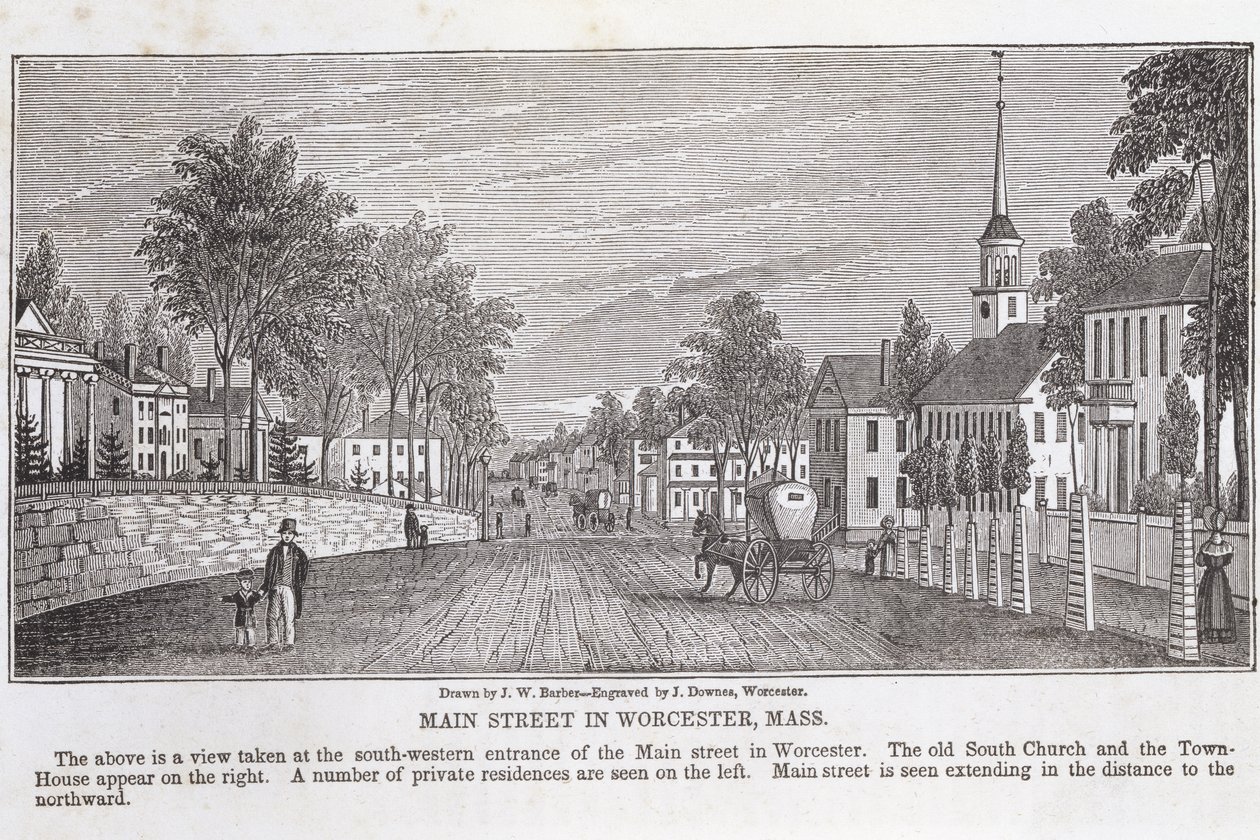 Main Street in Worcester, from 