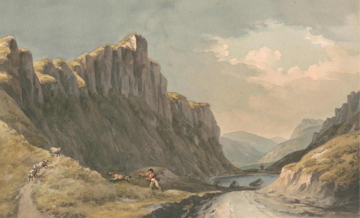 Craig y Ladron - The Thieves Precipice by John Warwick Smith