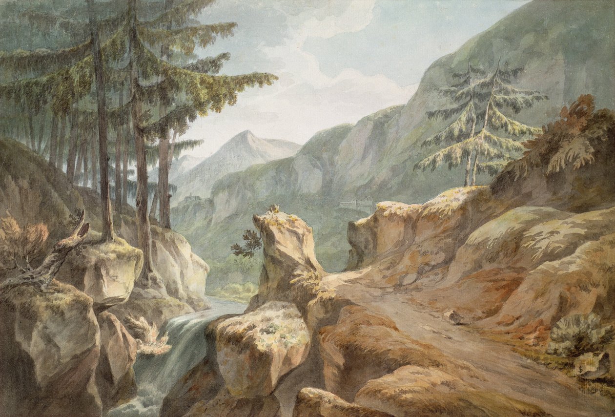 Mount Splugen, Swiss-Italian Border by John Warwick Smith
