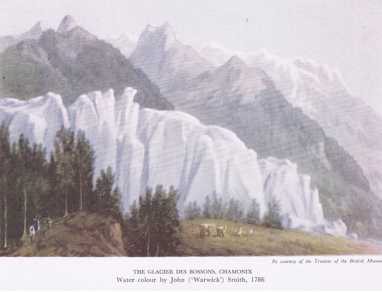 The Glacier Des Bossons, Chamonix by John Warwick Smith