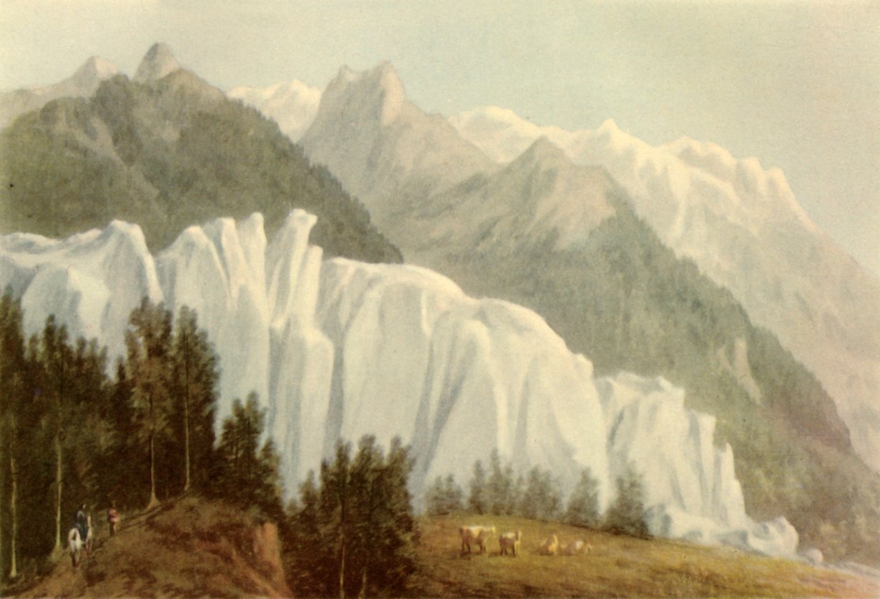 The Glacier des Bossons, Chamonix, 1786, 1946 by John Warwick Smith