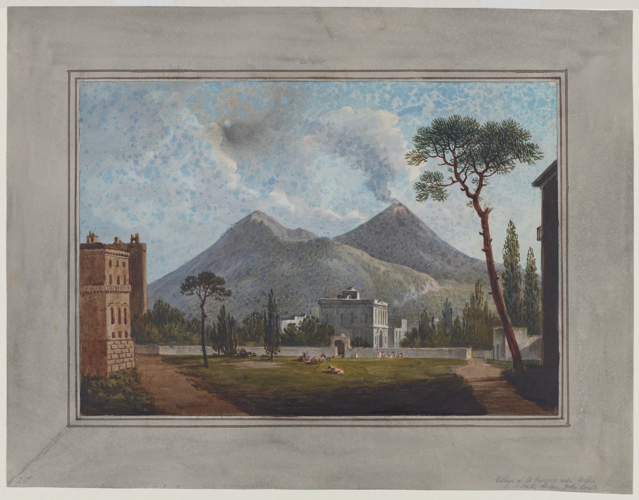 Village Of St Giorgio Near Portici, c.1781 by John Warwick Smith