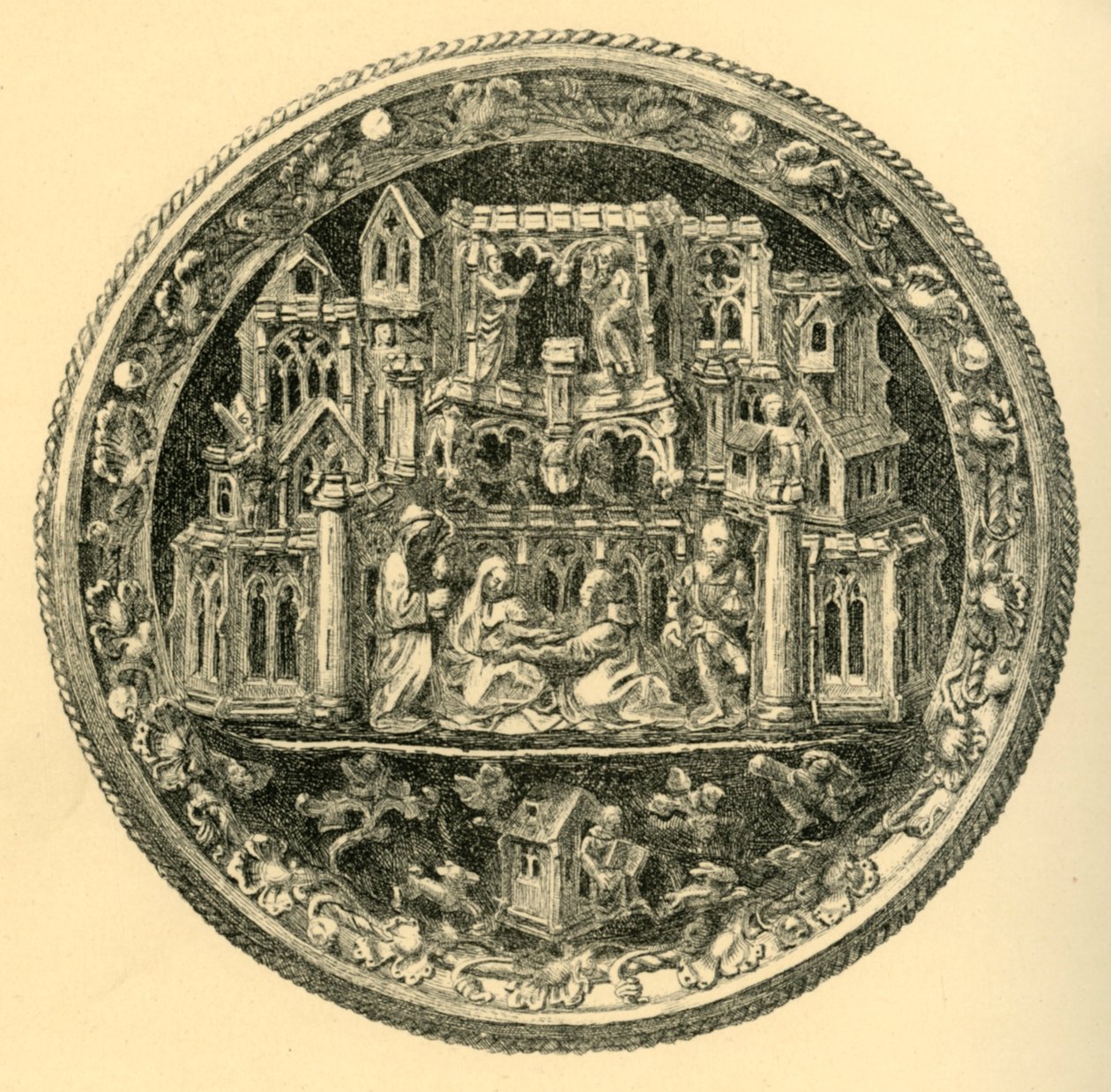 Silver Gilt Morse, mid 15th century, 1881 by John Watkins