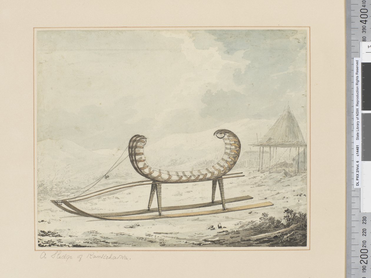 A Sledge of Kamtschatka by John Webber