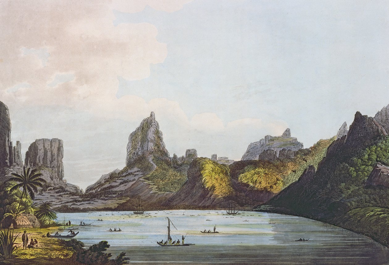 View of the Harbour of Taloo in the Island of Eimeo, from 'Views in the ...
