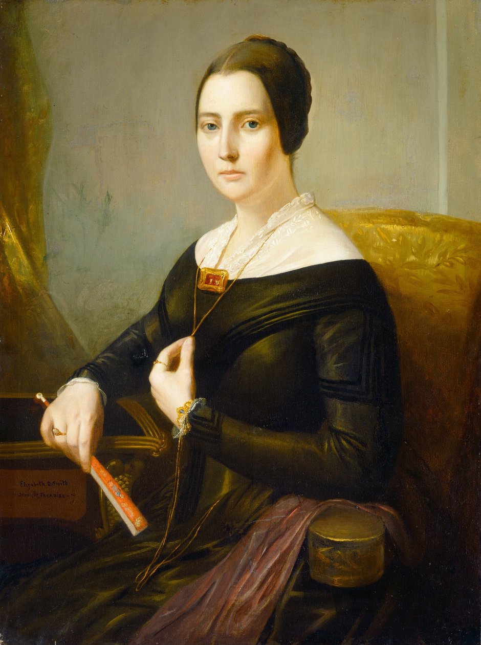Elizabeth Oakes Prince Smith, Mrs. Seba Smith, c. 1845 by John Wesley Paradise