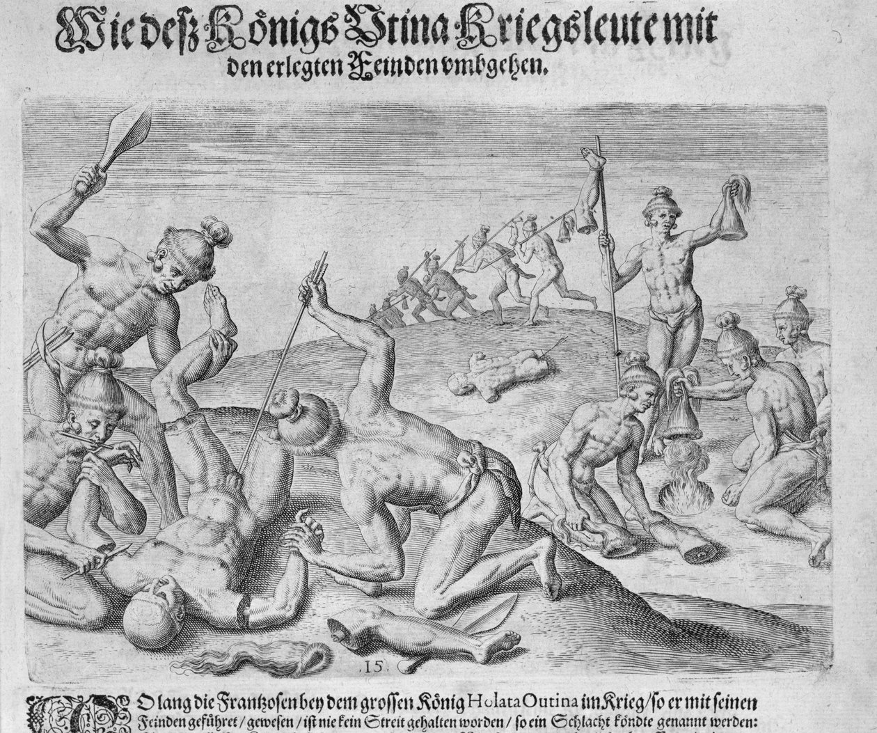 Cannibalism (engraved by Theodor de Bry) by John White