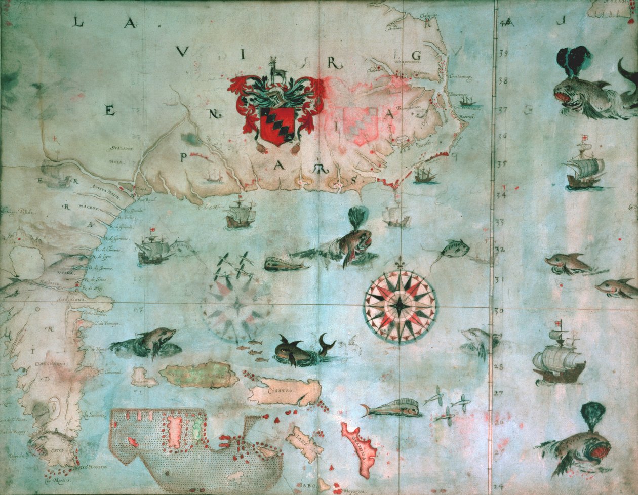 Chesapeake Bay, Florida, c.1585-1603 by John White