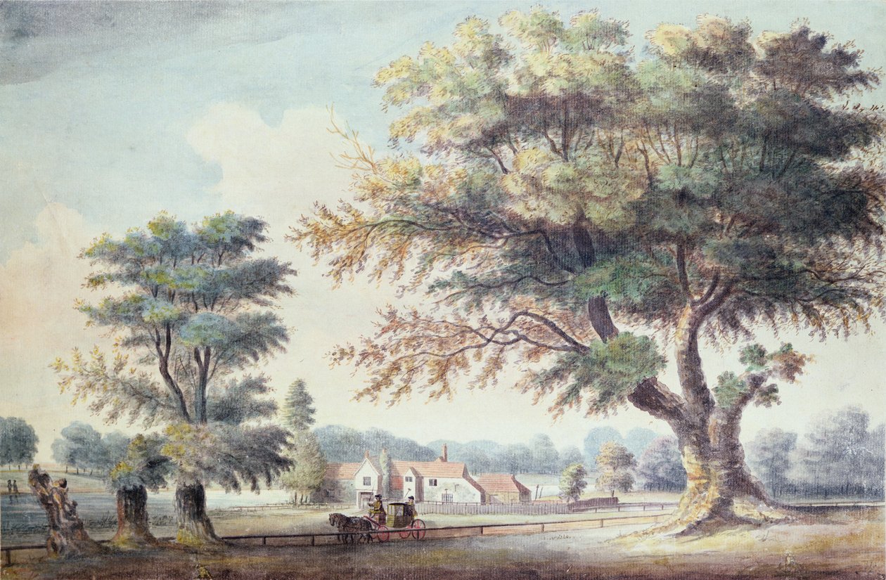 The Old Cheesecake House, north of the Serpentine, 1786 by John White