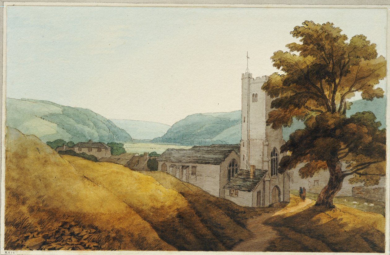From the Churchyard at Dulverton, Somerset, 1800 by John White Abbott