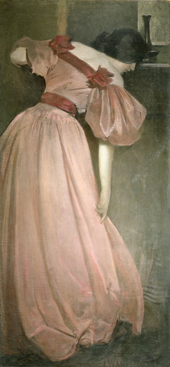 Portrait Study in Pink (The Pink Gown) by John White Alexander