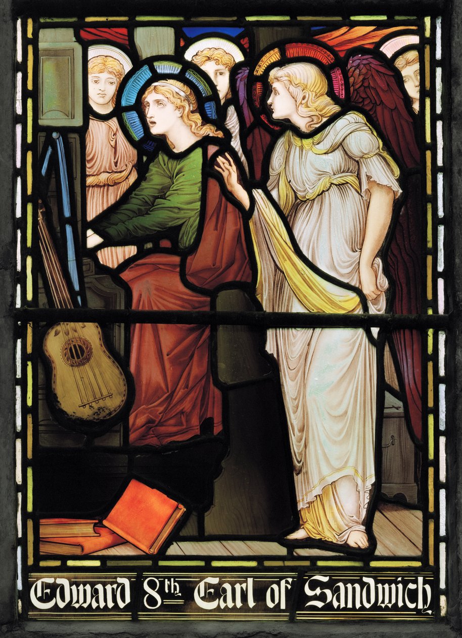 St Cecilia Singing, Lady Chapel Window by John William Brown