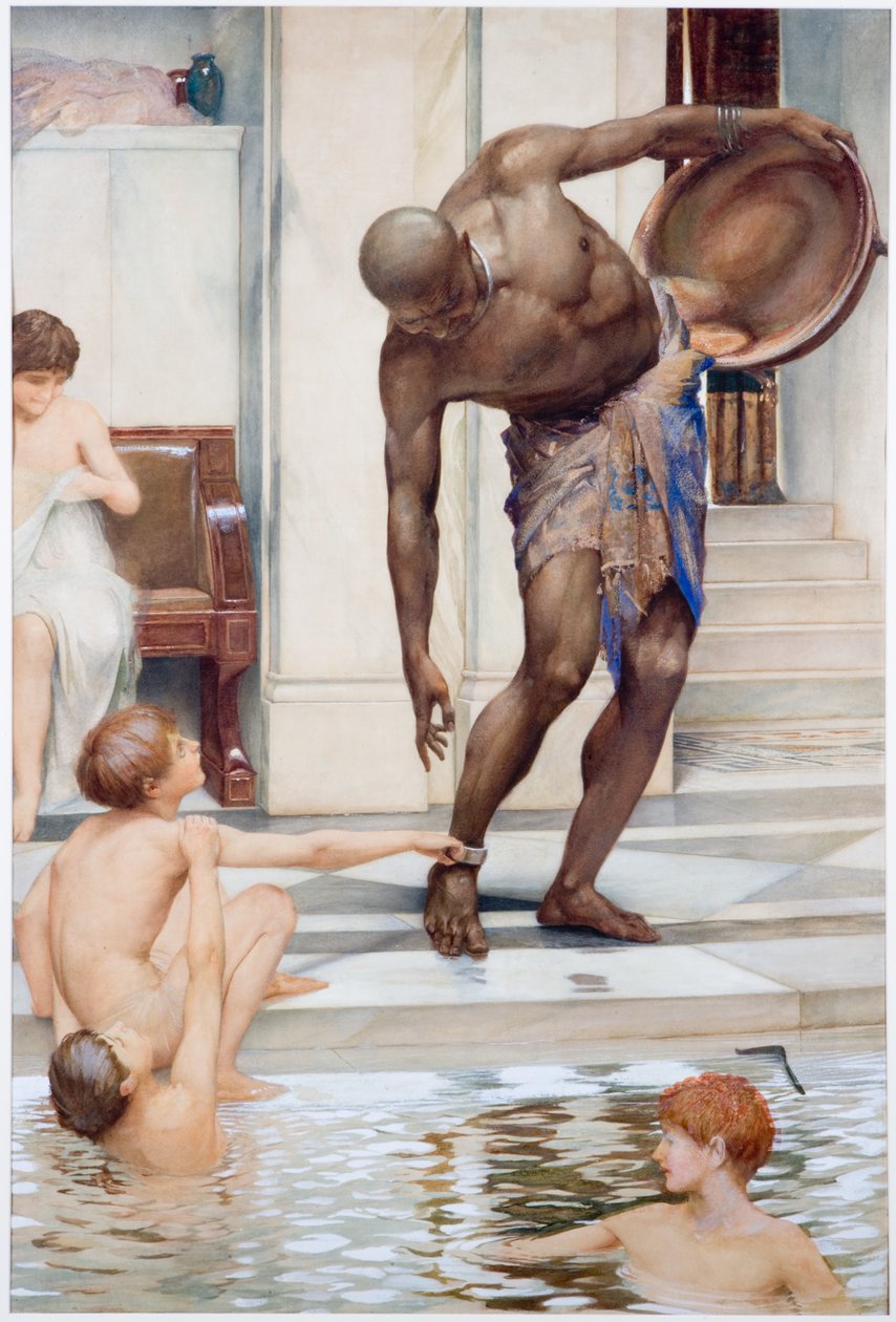 The Bathers, Boys Teasing a Slave by John William Brown