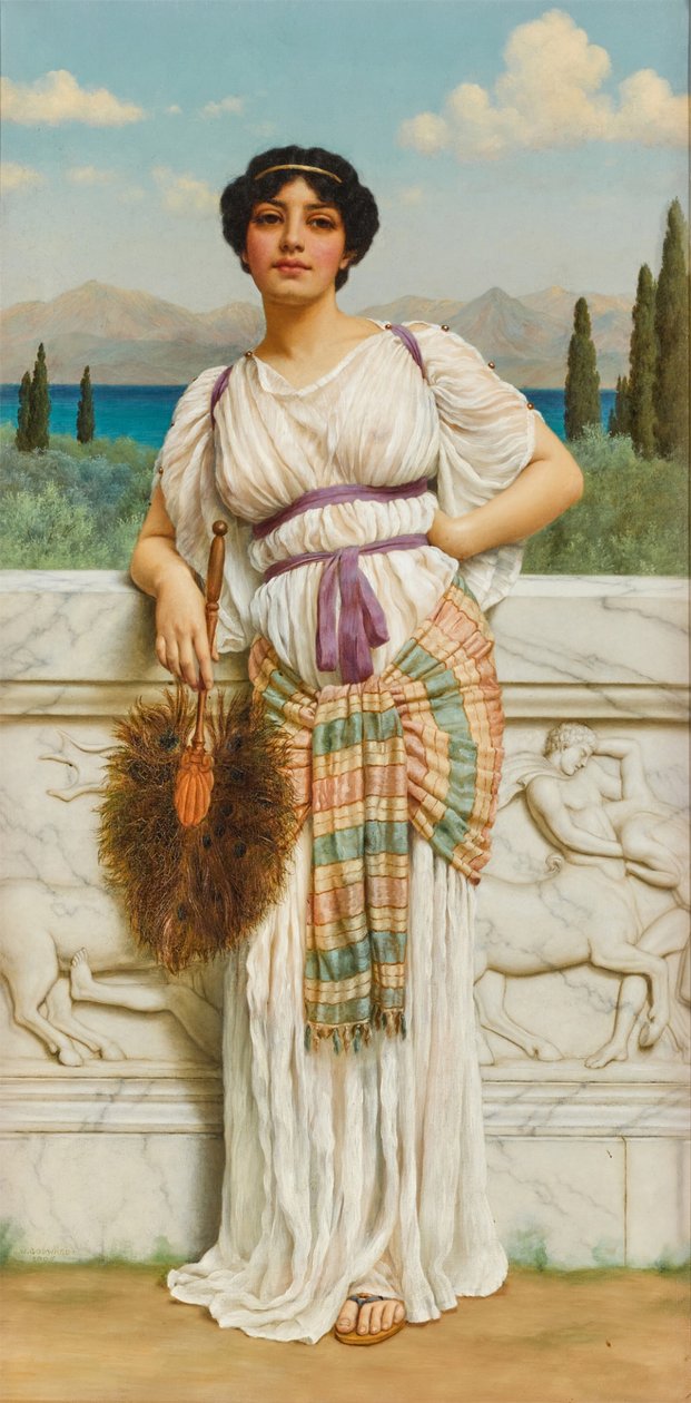 A Greek Beauty by John William Godward