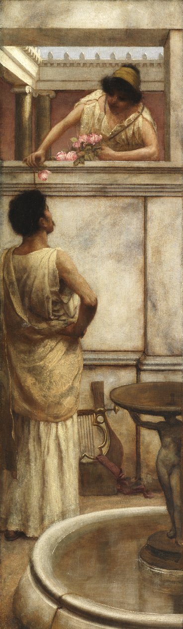 After the Serenade by John William Godward