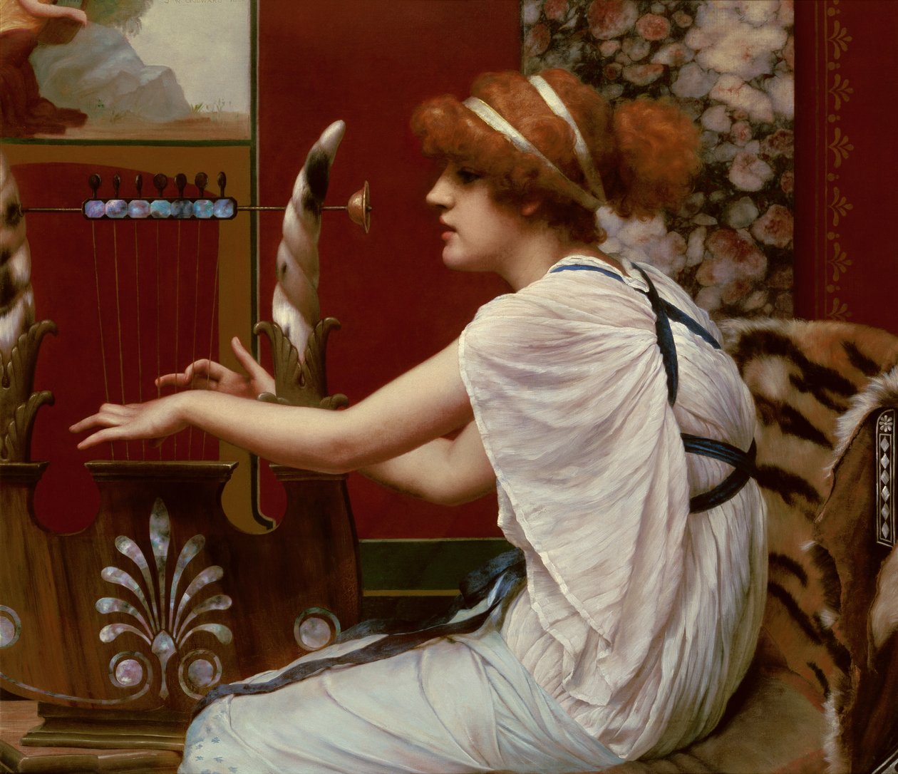 The Muse Erato at her Lyre by John William Godward