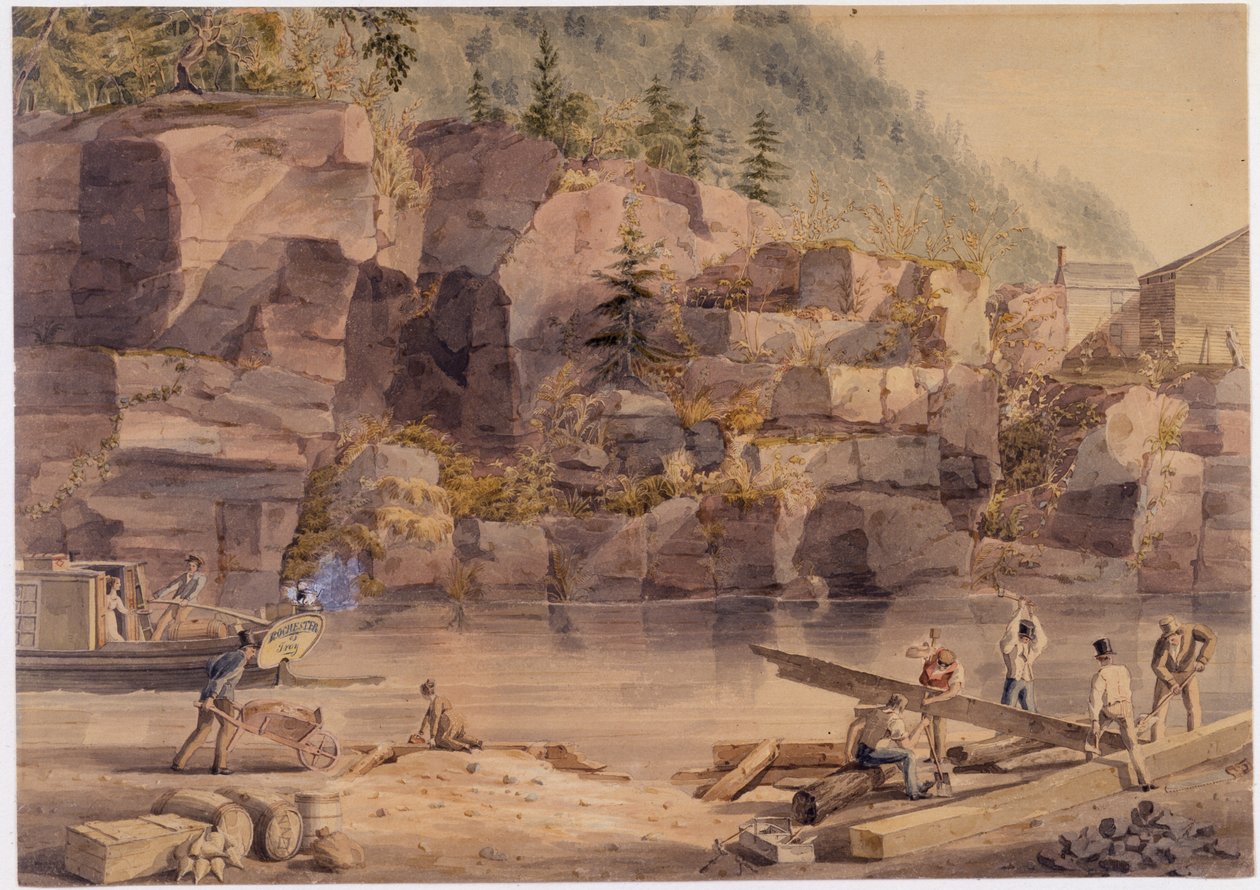 Construction of the Erie Canal by John William Hill