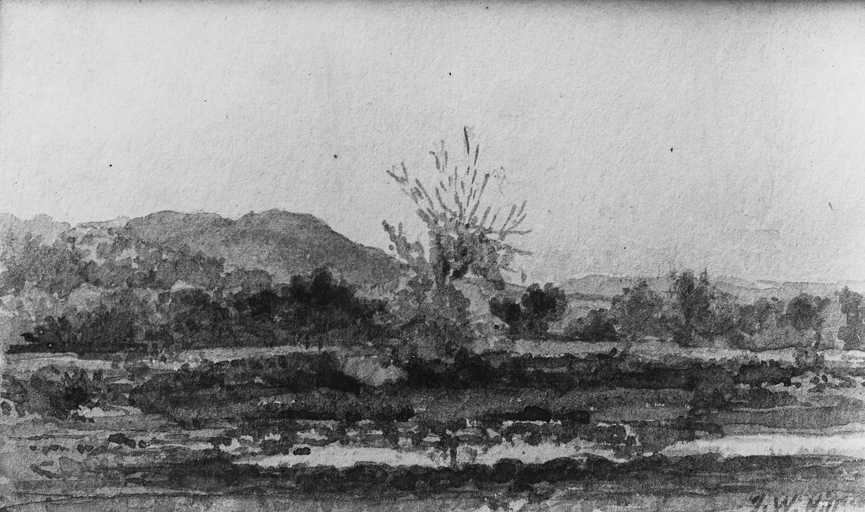 Three Views, No. 3: Mount Carmel, near New Haven, Connecticut by John William Hill