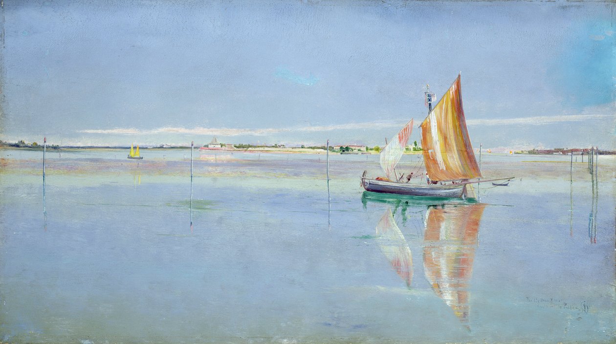On the Lagoon, Venice by John William Inchbold
