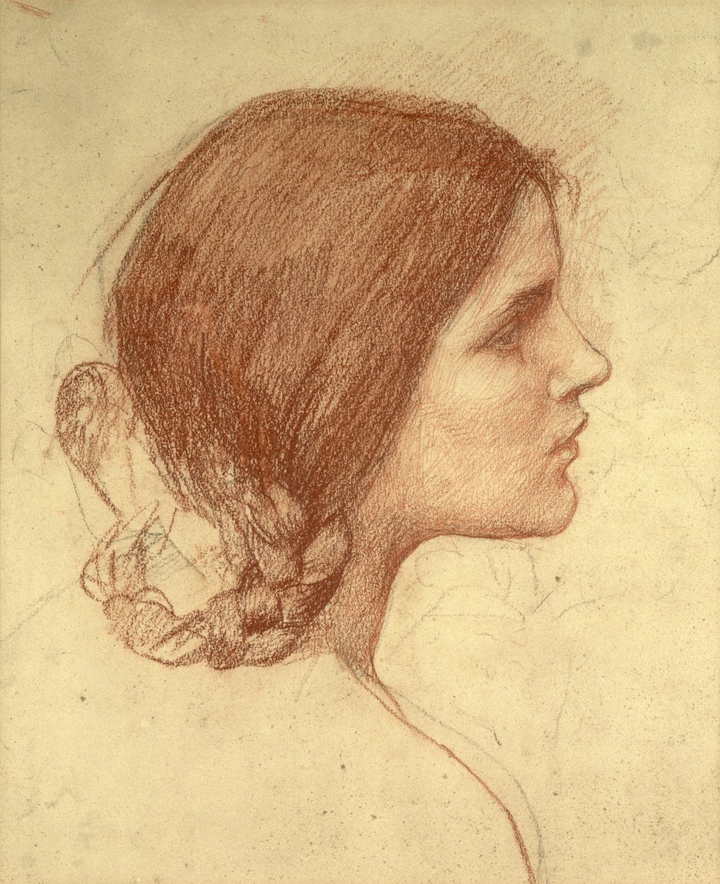 Head of a Girl, c.1905 by John William Waterhouse