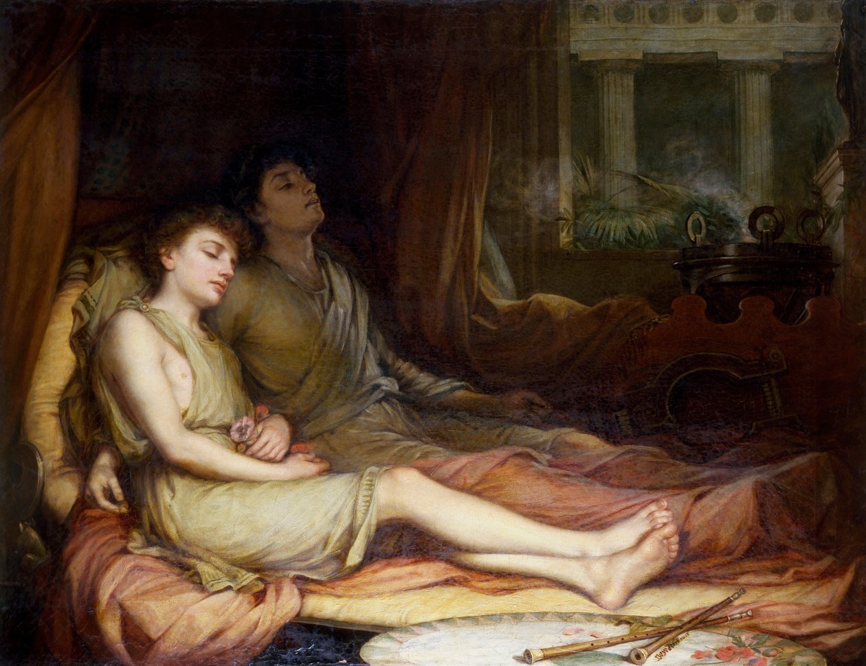 Hypnos and Thanatos by John William Waterhouse