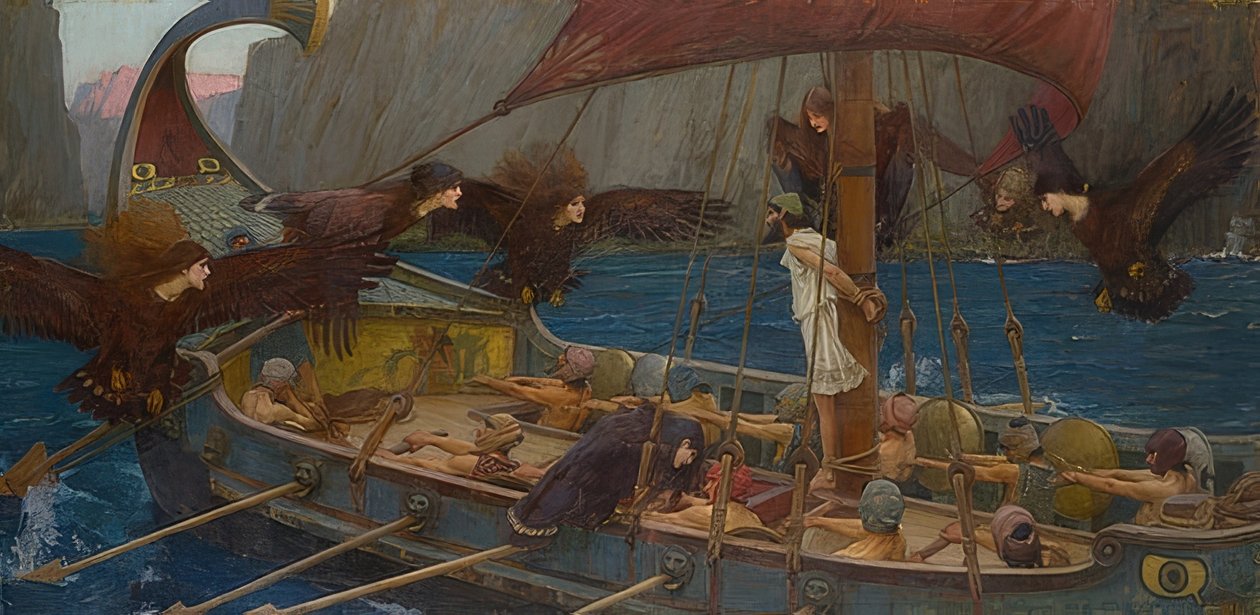 Odysseus und die Sirenen. 1891 by John William Waterhouse