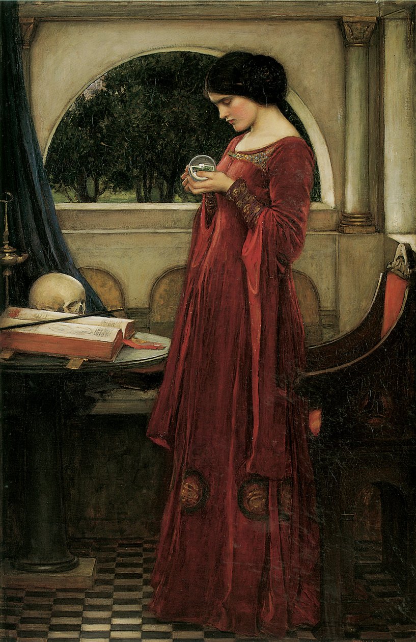 The Crystal Ball by John William Waterhouse
