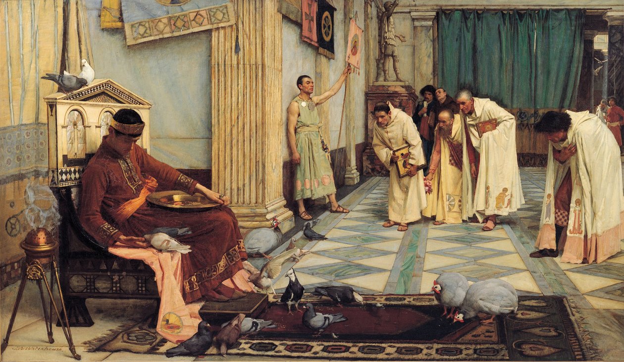The Favourites of the Emperor Honorius by John William Waterhouse