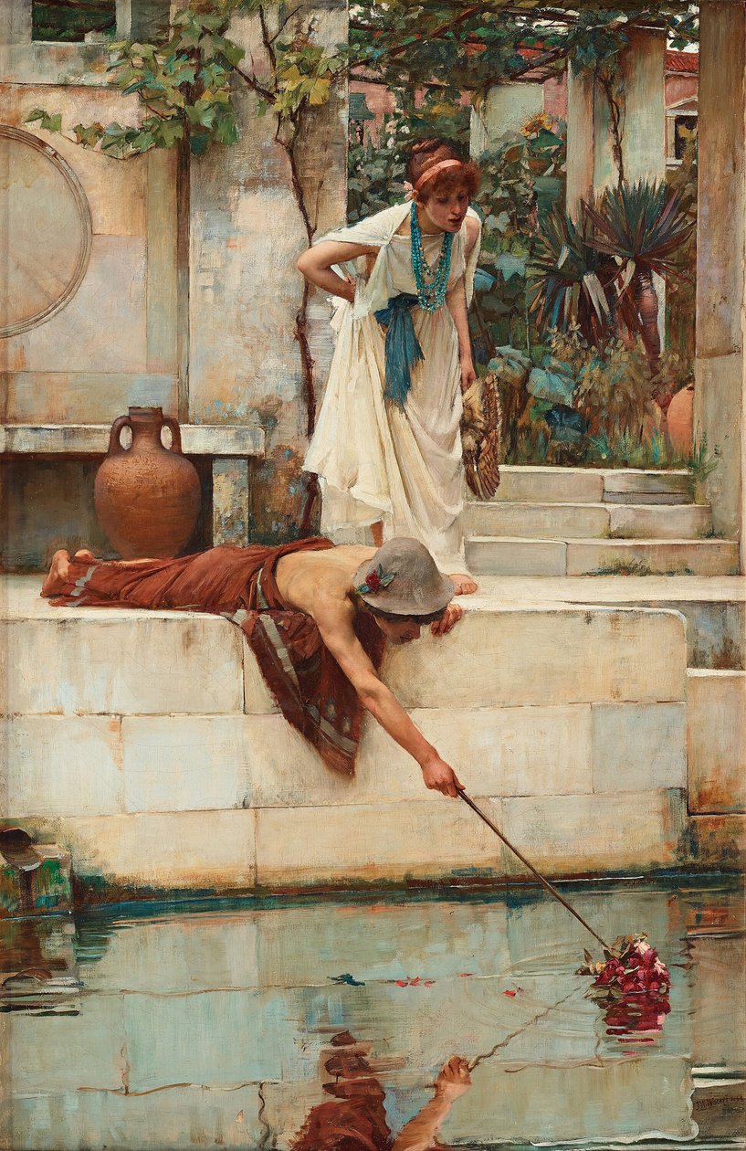 The Rescue, c. 1890 by John William Waterhouse