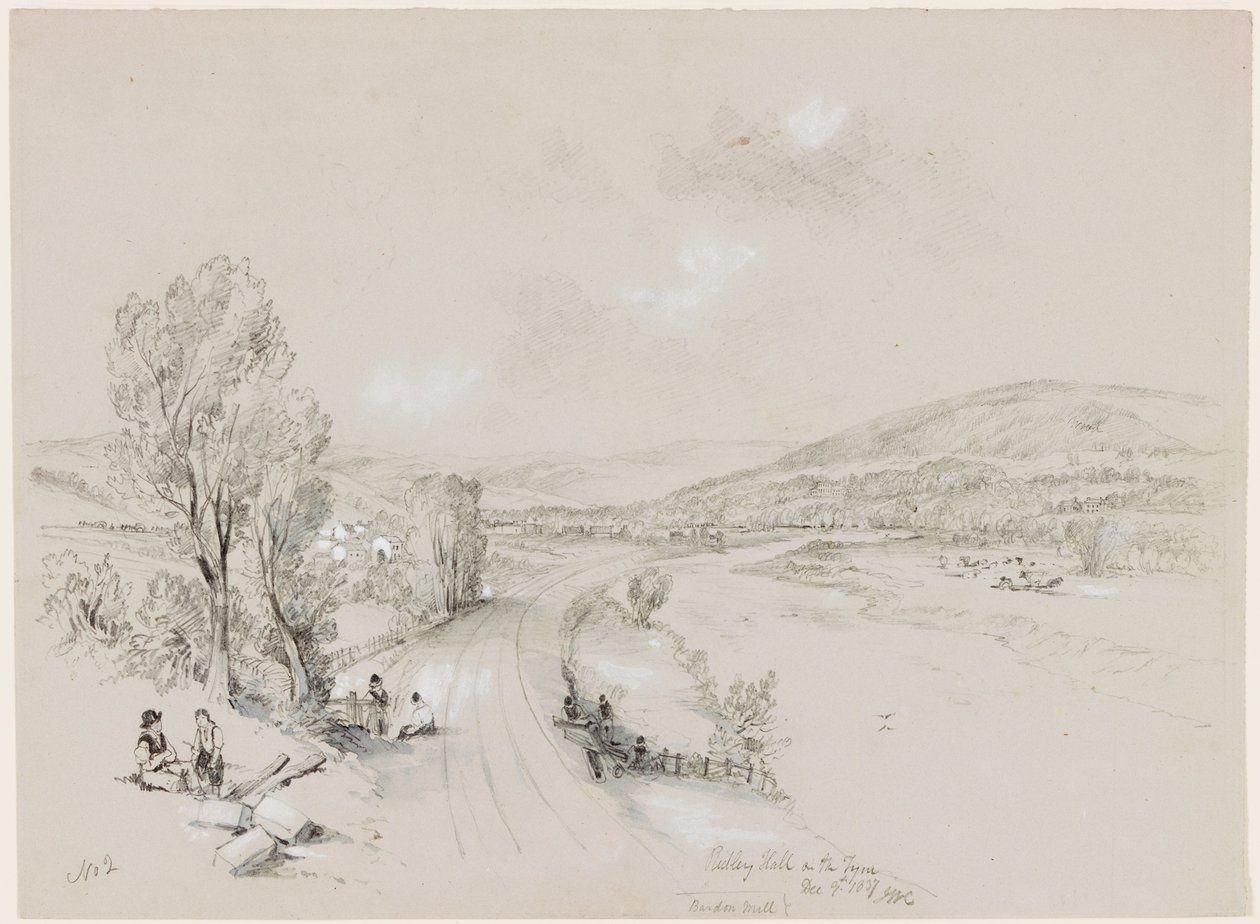 Ridley Hall, Bardon Mill by John Wilson Carmichael