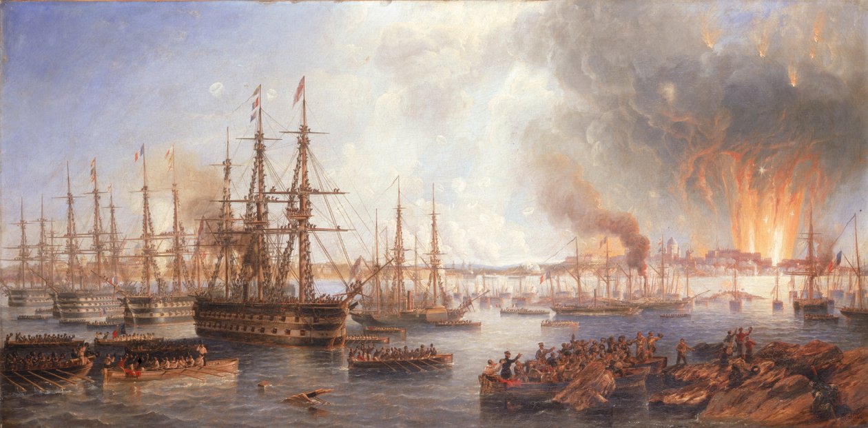 The Bombardment of Sveaborg, 5th August 1855 by John Wilson Carmichael