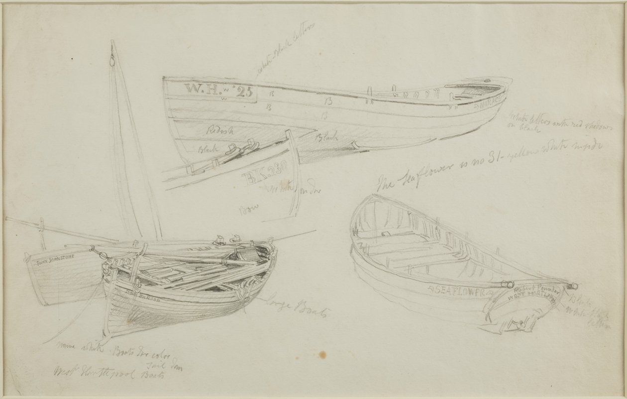 West Hartlepool Boats by John Wilson Carmichael
