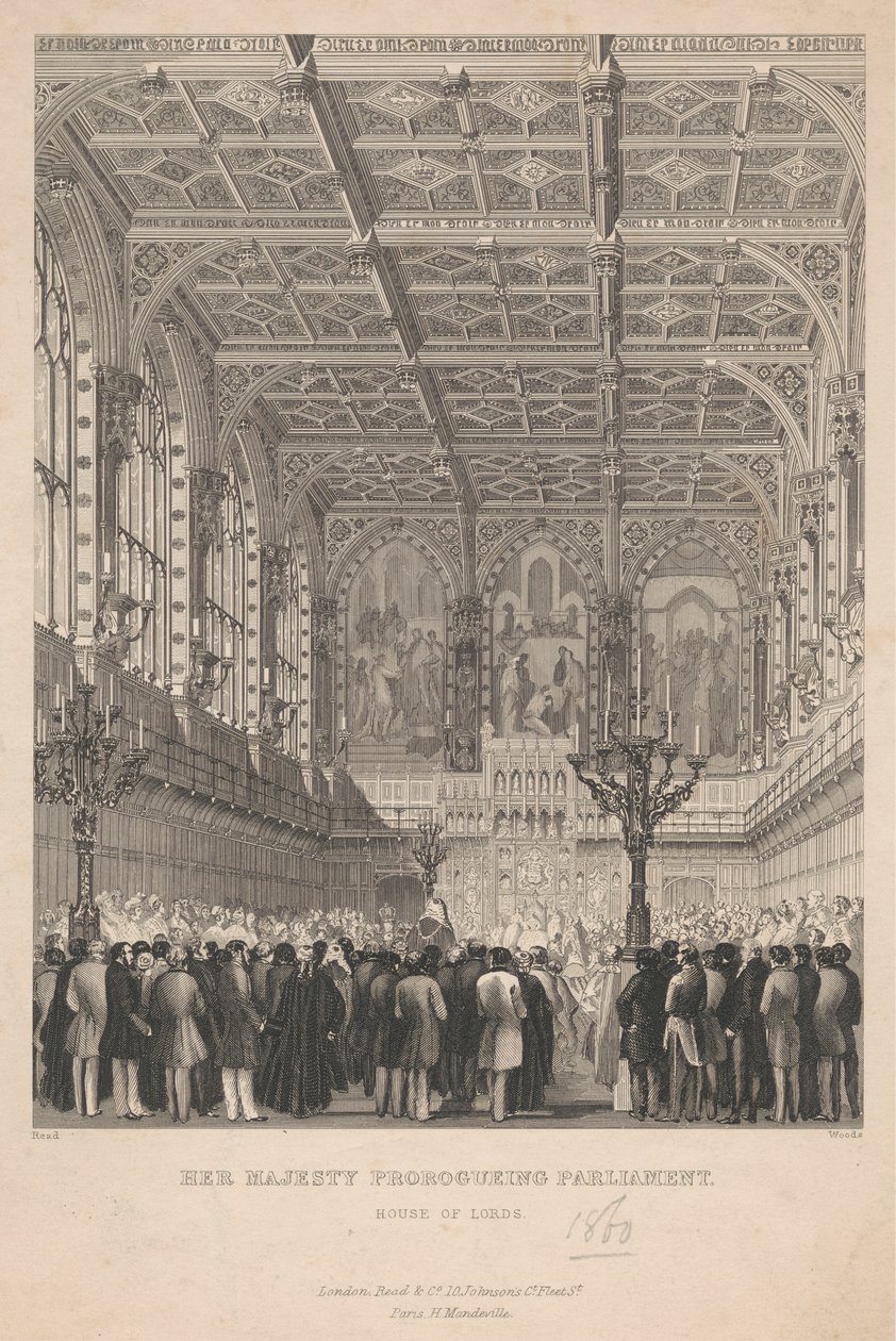 Her Majesty Proroguing Parliament - House of Lords by John Woods