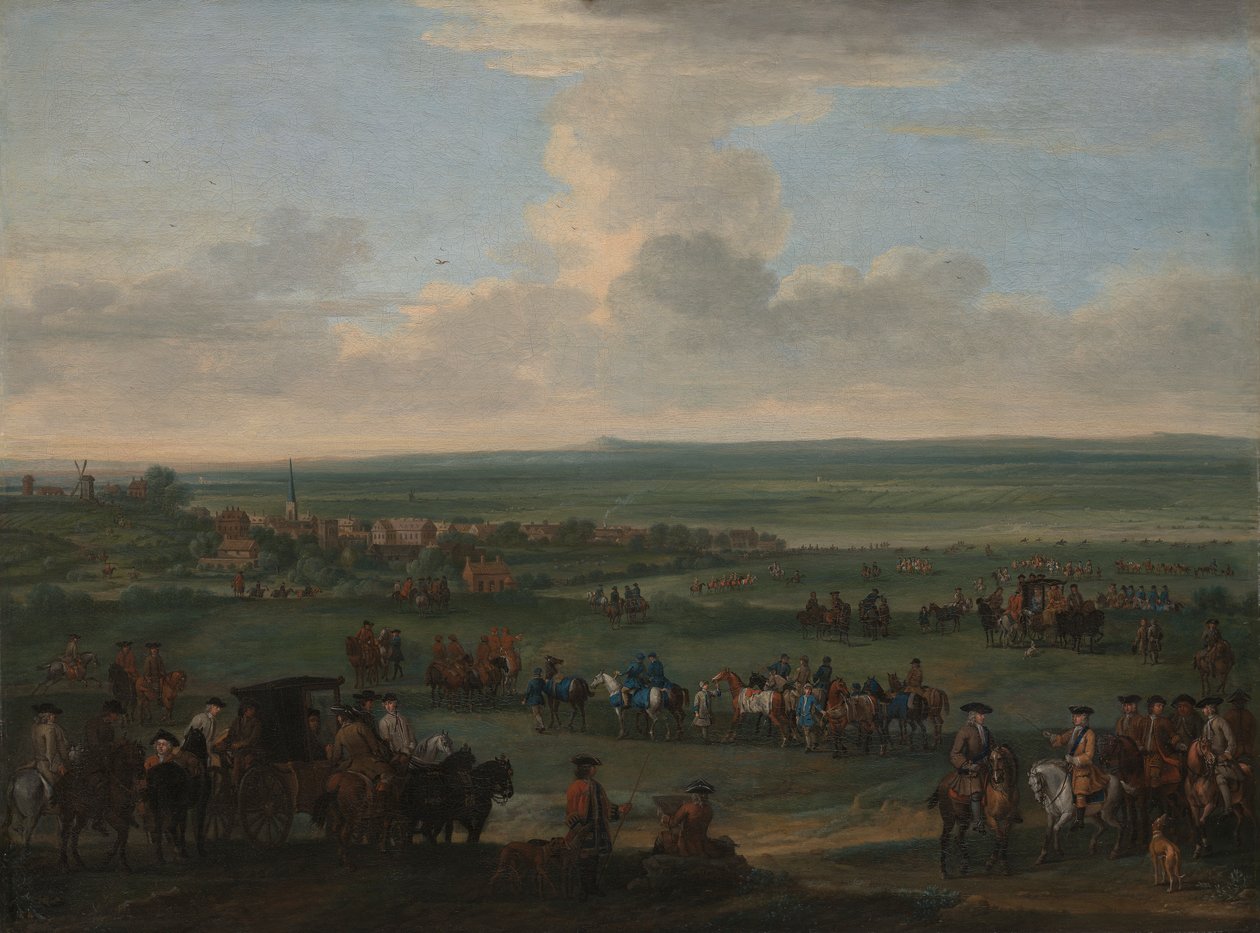 George I at Newmarket, 4 or 5 October, 1717 by John Wootton
