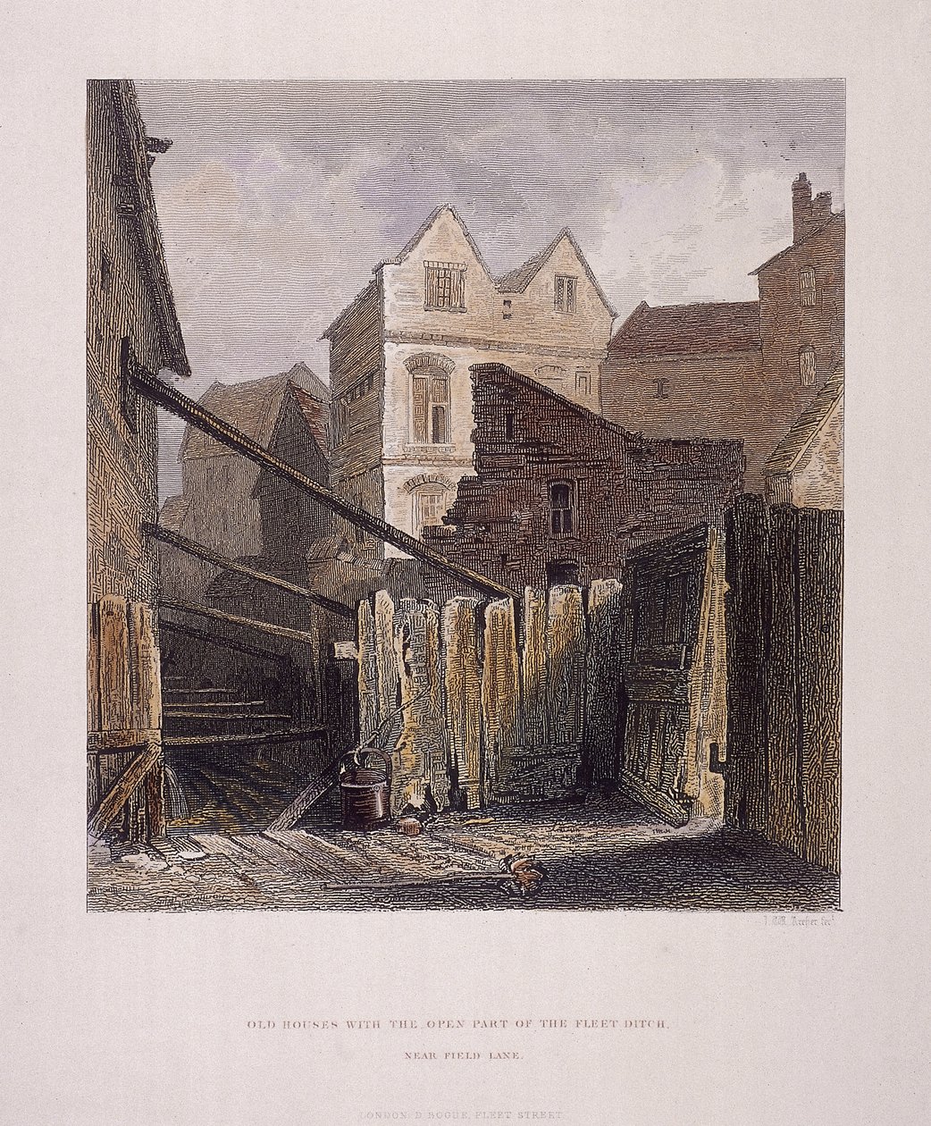 Fleet River, London by John Wykeham Archer