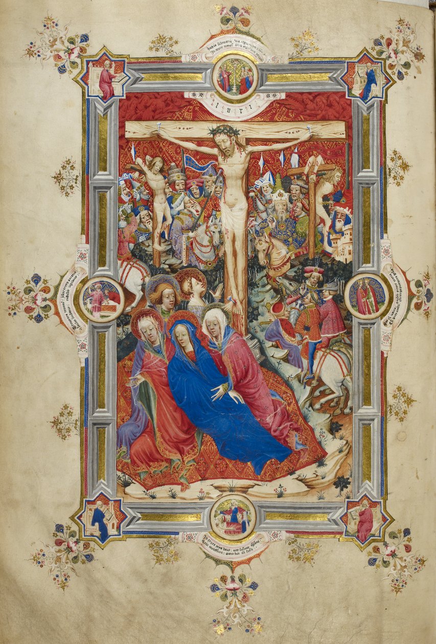 The Crucifixion, introducing the Canon of the Mass by John and Siferwas John (fl. 1380–1421 Whas